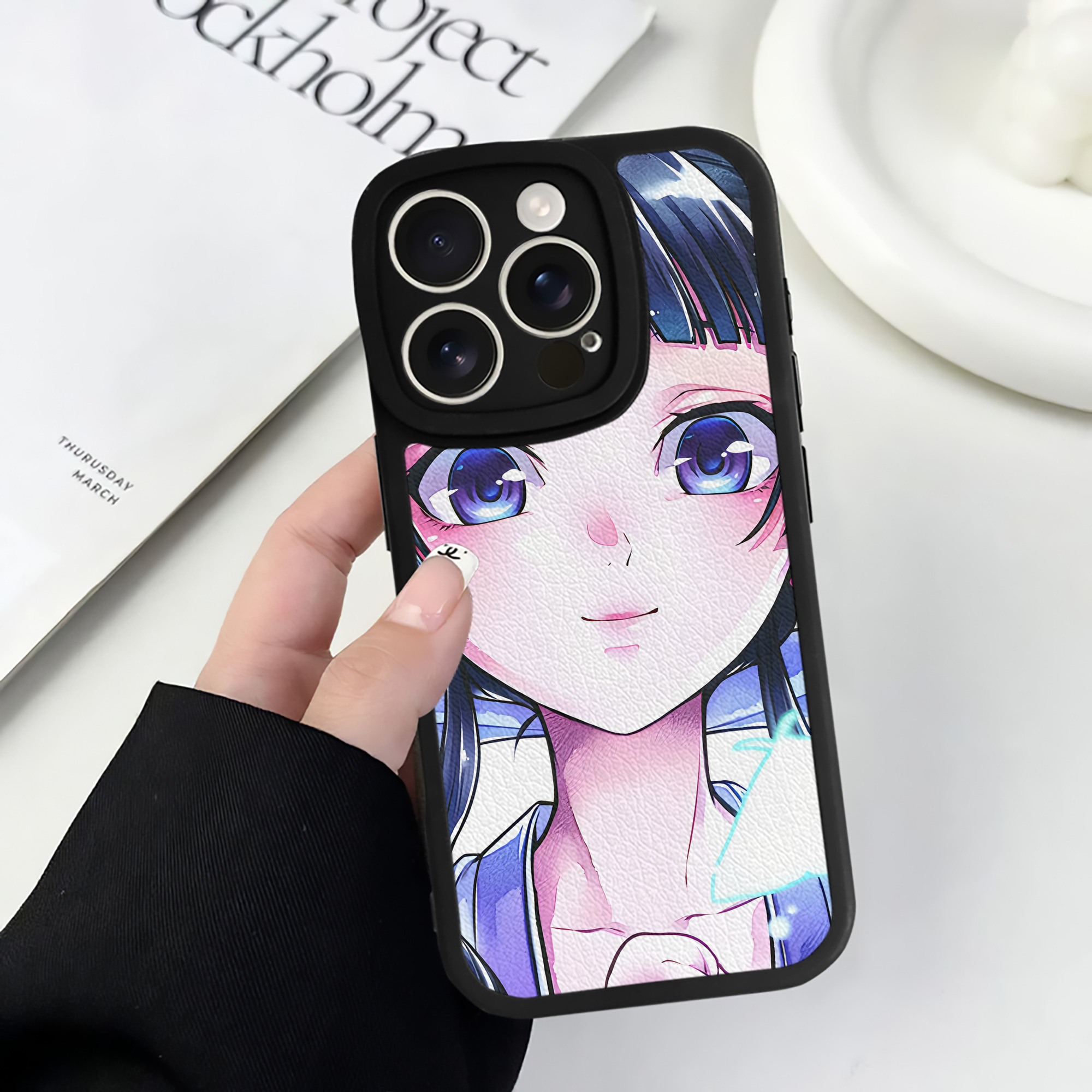 （画像用） 薬屋のひとりごと The Apothecary Diaries 【iPhone 16シリーズ対応】シリコンスマホケース（レザー調） 材質：シリコン